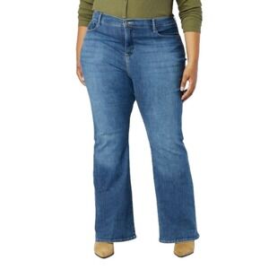 Signature by Levi Strauss Co Mid Rise Bootcut Jeans Women's Size 12S Blue Denim